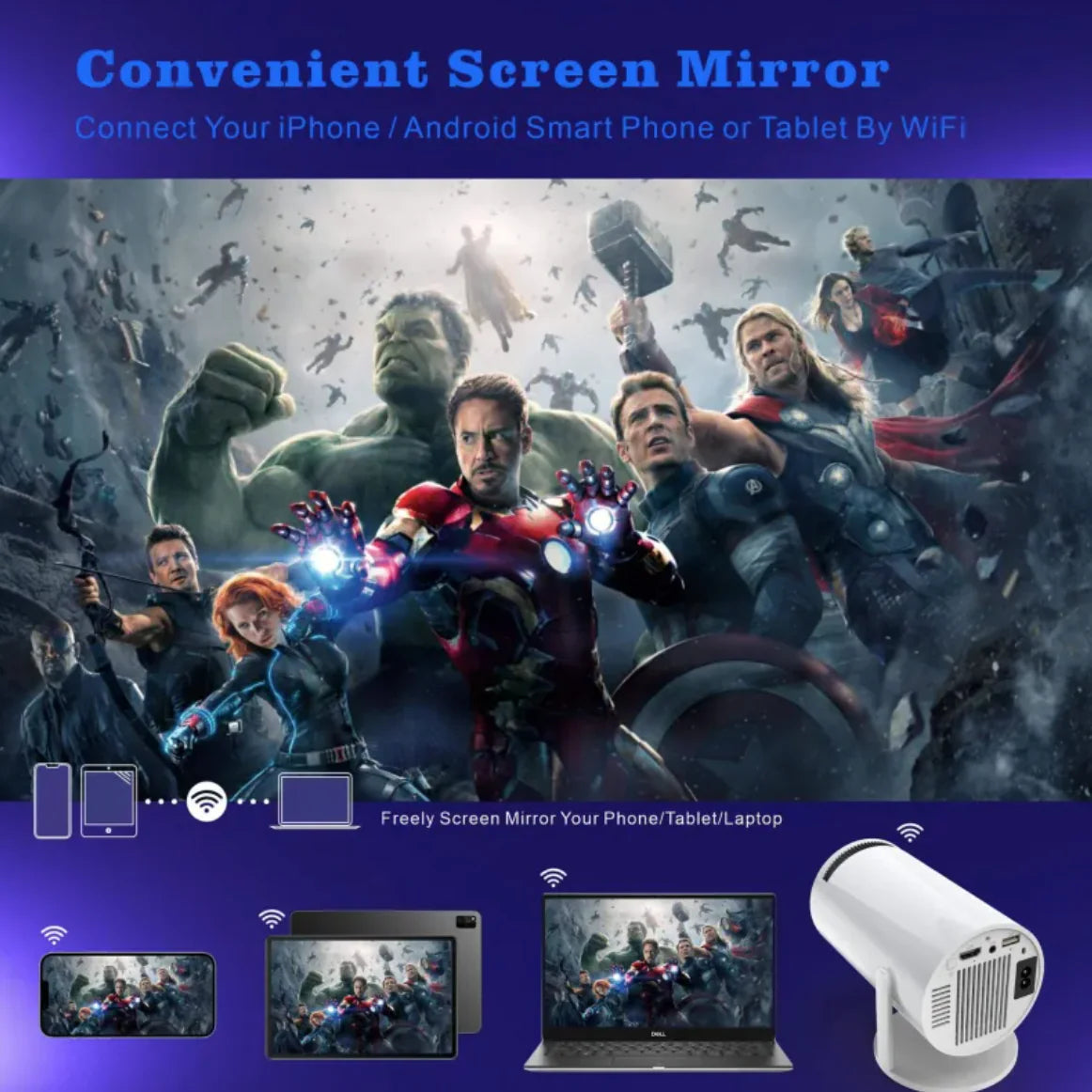 H713 Ultra HD 4K Projector - Intelligent Home & Office Solution